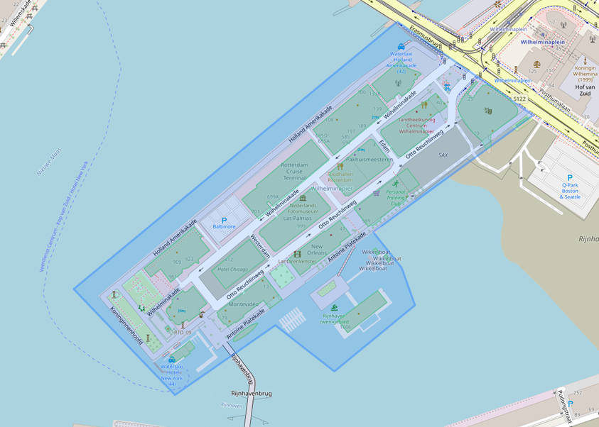 Kop van Zuid overzicht