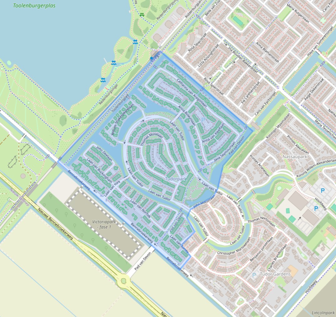 Tudorpark Hoofddorp overzicht