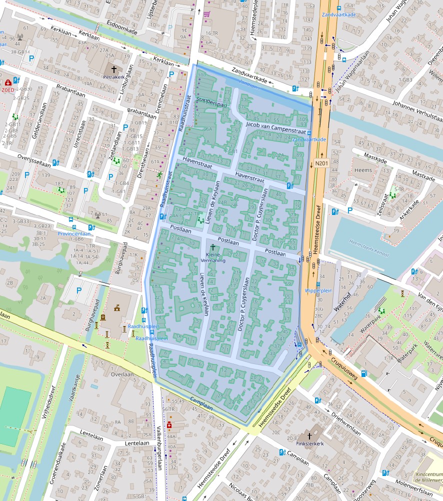 Architectenbuurt overzicht